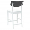 Krzesła jadalne 2 pcs Biały 48 x 49 x 95 cm Drewno Gumowe