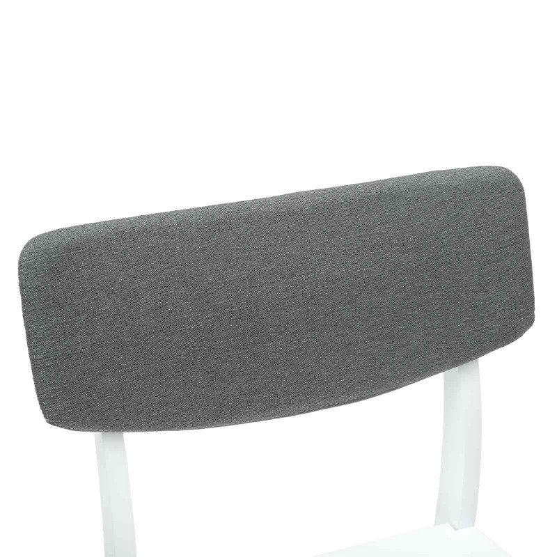 Krzesła jadalne 2 pcs Biały 48 x 49 x 95 cm Drewno Gumowe