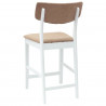 Krzesła jadalne 2 pcs Biały 48 x 49 x 95 cm Drewno Gumowe