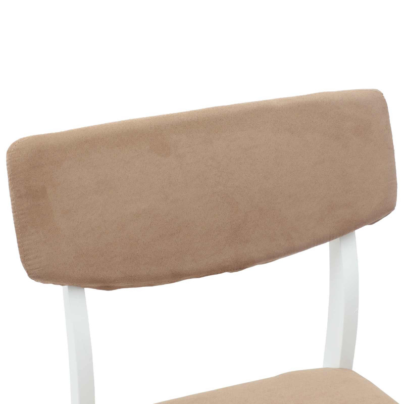 Krzesła jadalne 2 pcs Biały 48 x 49 x 95 cm Drewno Gumowe