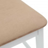 Krzesła jadalne 2 pcs Biały 48 x 49 x 95 cm Drewno Gumowe