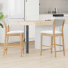 Krzesła jadalne 2 pcs Naturalny 48 x 49 x 95 cm Drewno Gumowe
