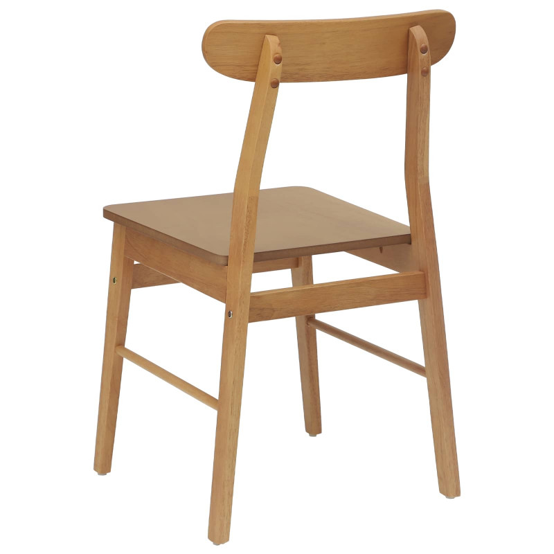 Krzesło jadalniane 2 pcs Naturalny 43 x 44,5 x 77 cm
