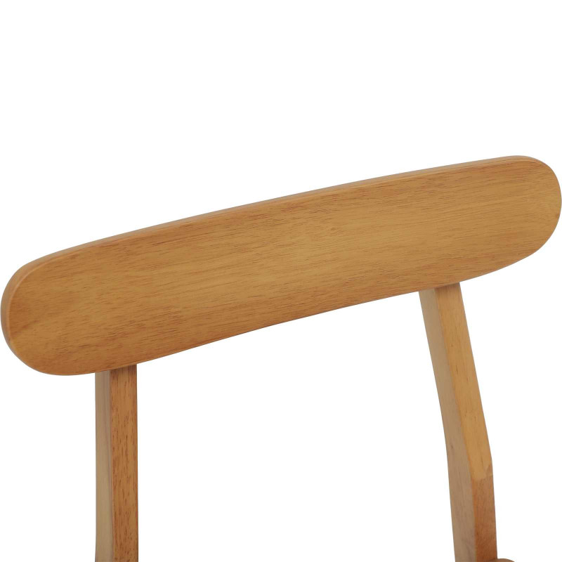 Krzesło jadalniane 2 pcs Naturalny 43 x 44,5 x 77 cm