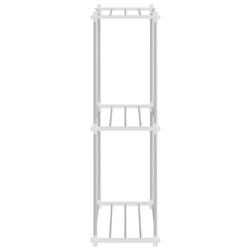 Półka rurkowa Biały 42,5 x 27 x 91,5 cm Aluminium