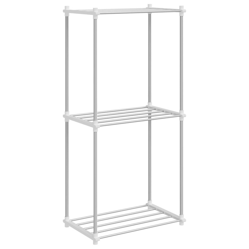 Półka rurkowa Biały 42,5 x 27 x 91,5 cm Aluminium