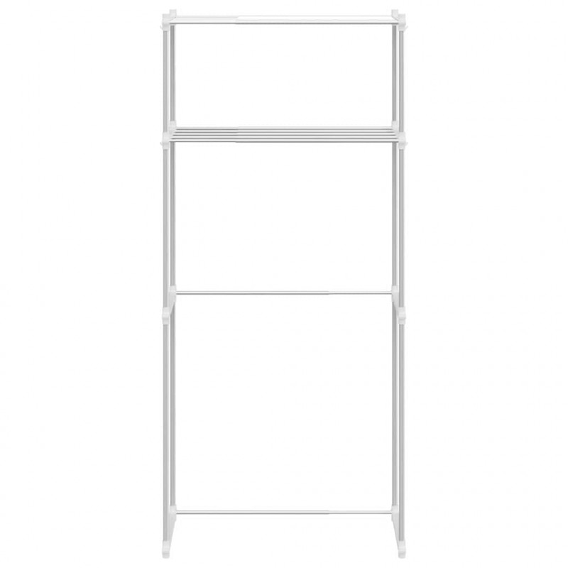 Półka na pralkę Biały 70 x 27 x 136 cm Aluminium