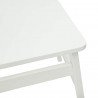 Krzesło jadalniane 2 pcs Biały 43 x 44,5 x 77 cm Drewno Gumowe