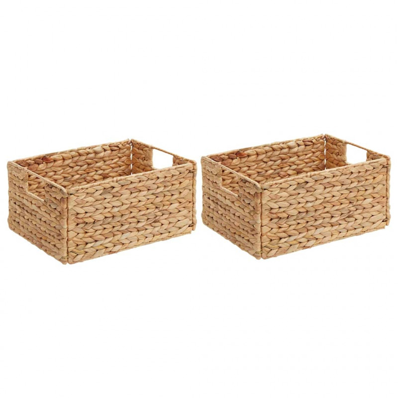 Kosze do przechowywania 2 pcs Naturalny 35 x 25 x 17 cm