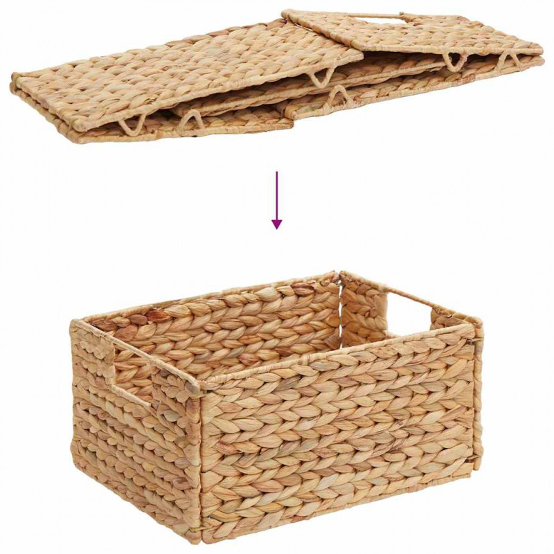 Kosze do przechowywania 2 pcs Naturalny 35 x 25 x 17 cm