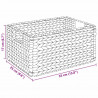 Kosze do przechowywania 2 pcs Naturalny 35 x 25 x 17 cm
