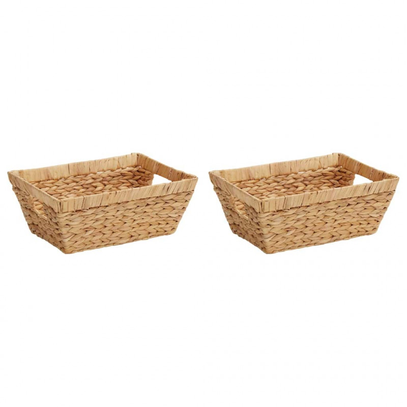 Kosze do przechowywania 2 pcs Naturalny 38 x 28 x 15 cm