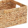 Kosze do przechowywania 3 pcs Naturalny Hiacynt wodny