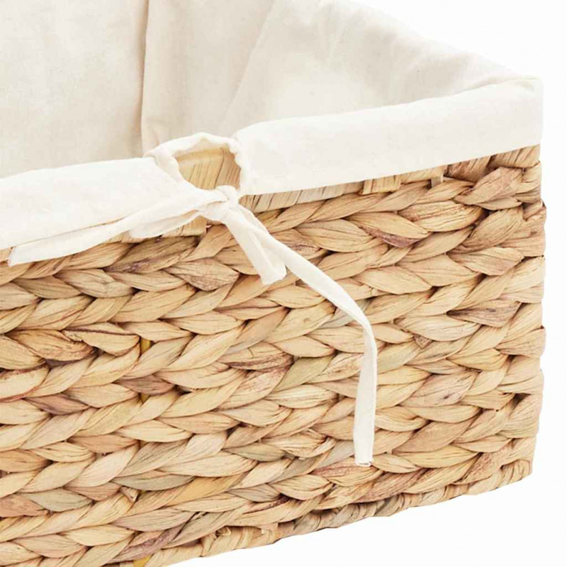 Kosze do przechowywania 3 pcs Naturalny Hiacynt wodny