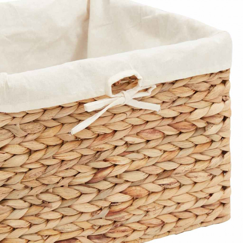 Kosze do przechowywania 3 pcs Naturalny Hiacynt wodny