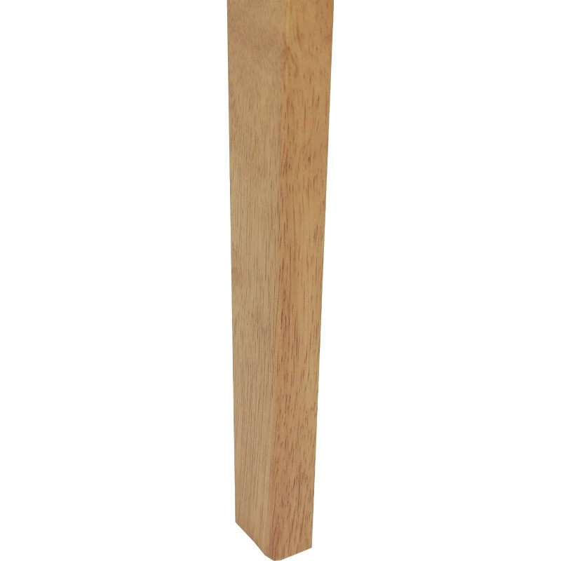 Krzesło jadalniane 2 pcs Naturalny i jasny Drewno Gumowe