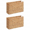 Kosze na magazyny 2 pcs Naturalny 39 x 14 x 25 cm Hiacynt wodny