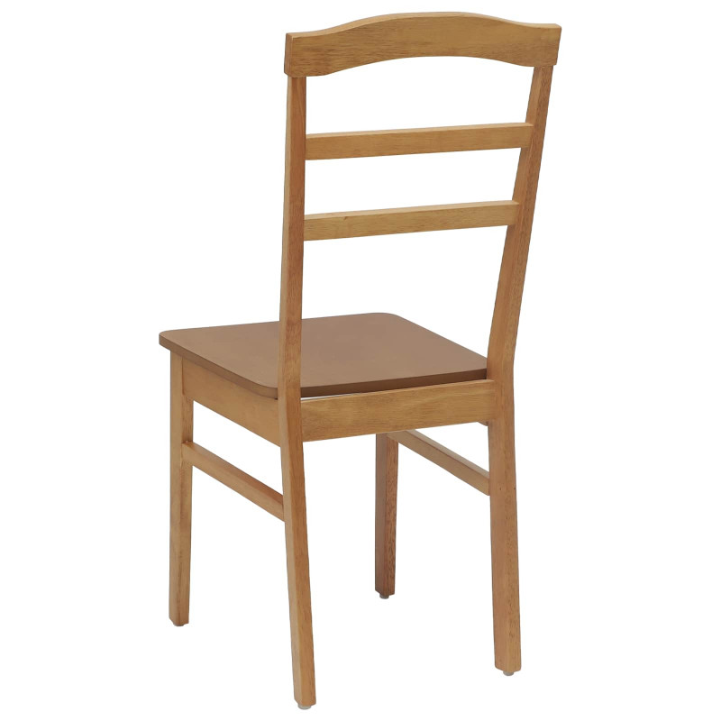 Krzesło jadalniane 2 pcs Naturalny Drewno Gumowe
