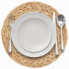 Okrągłe Woven Placematy 10 pcs Naturalny Ø 30 cm Hiacynt wodny