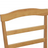 Krzesło jadalniane 2 pcs Naturalny Drewno Gumowe