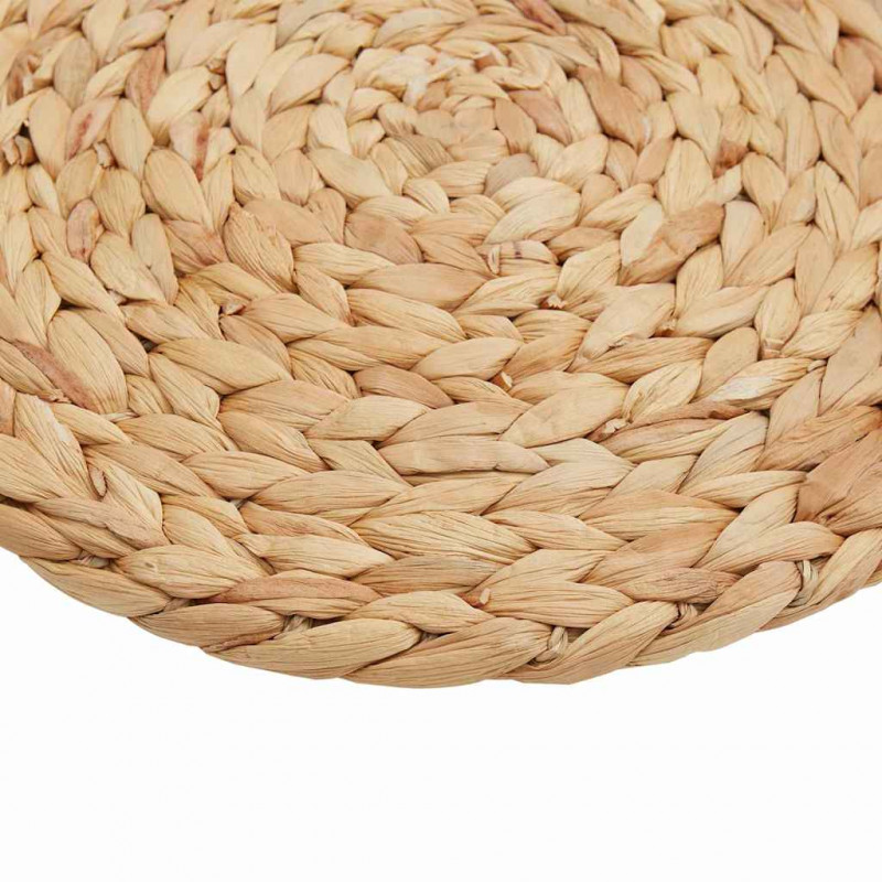 Okrągłe Woven Placematy 10 pcs Naturalny Ø 30 cm Hiacynt wodny