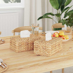 Pokrywki na Pudełka na Chusteczki 2 pcs Hiacynt wodny Naturalny