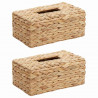 Pokrywki na Pudełka na Chusteczki 2 pcs Hiacynt wodny Naturalny