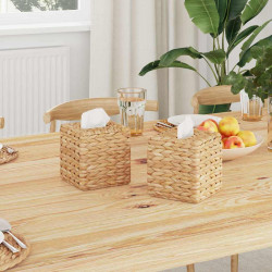 Pokrywki na Pudełka na Chusteczki 2 pcs Hiacynt wodny Naturalny