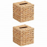 Pokrywki na Pudełka na Chusteczki 2 pcs Hiacynt wodny Naturalny