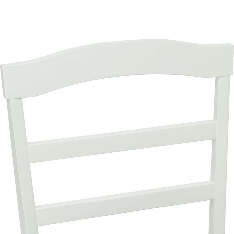 Krzesło jadalniane 2 pcs Biały i szary Drewno Gumowe