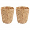 Kosze na papierowe odpady 2 pcs Naturalny 26 x 26 x 29 cm