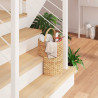 Kosz na schody Naturalny 28 x 26 x 47 cm Hiacynt wodny