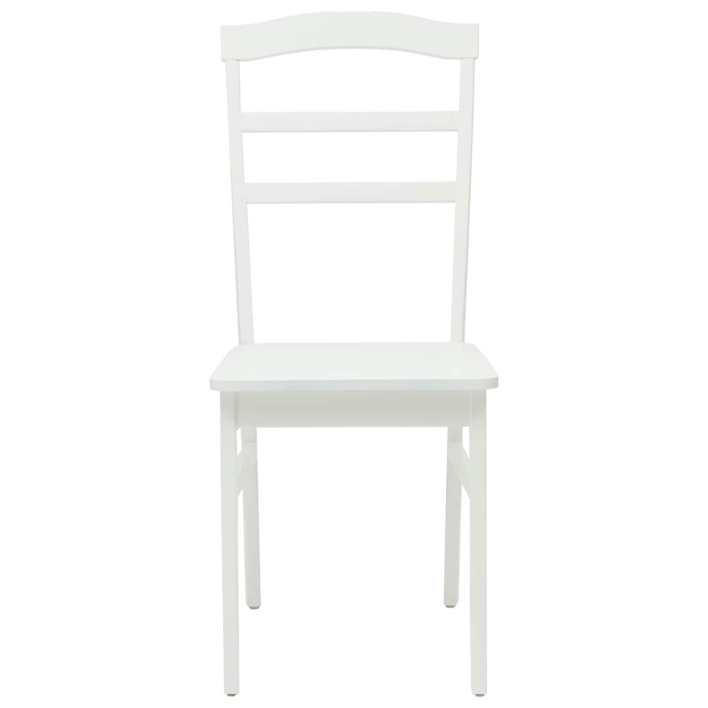 Krzesło jadalniane 2 pcs Biały Drewno Gumowe