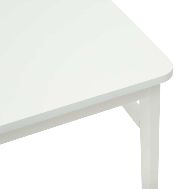 Krzesło jadalniane 2 pcs Biały Drewno Gumowe