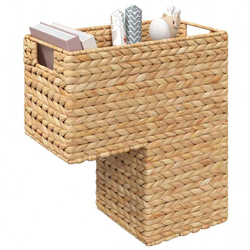 Kosz na schody Naturalny 38 x 20 x 40 cm Hiacynt wodny