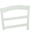 Krzesło jadalniane 2 pcs Biały Drewno Gumowe