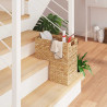 Kosz na schody Naturalny 38 x 20 x 40 cm Hiacynt wodny