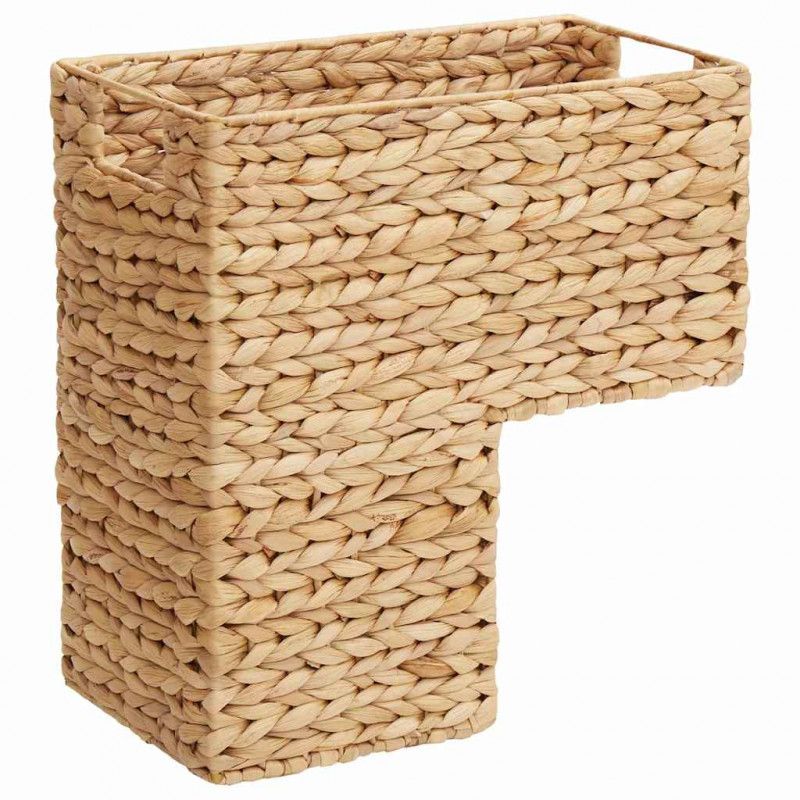 Kosz na schody Naturalny 38 x 20 x 40 cm Hiacynt wodny