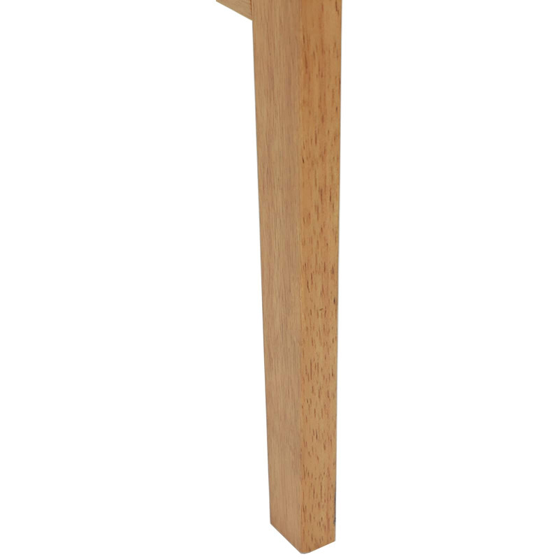 Krzesło jadalniane 2 pcs Naturalny i jasny Drewno Gumowe