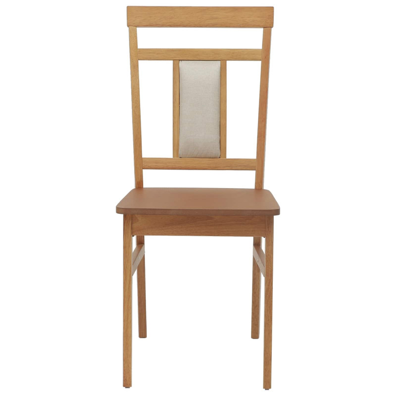 Krzesło jadalniane 2 pcs Naturalny Drewno Gumowe