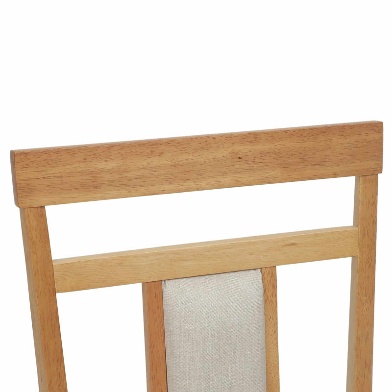 Krzesło jadalniane 2 pcs Naturalny Drewno Gumowe