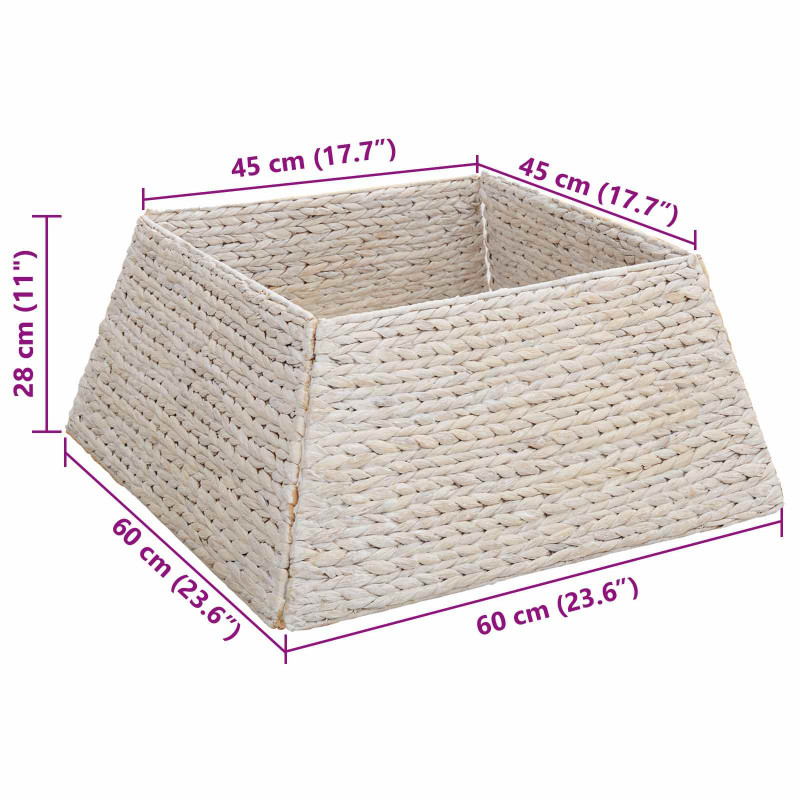 Kołnierz do Choinki Biały 60 x 60 x 28 cm Hiacynt wodny
