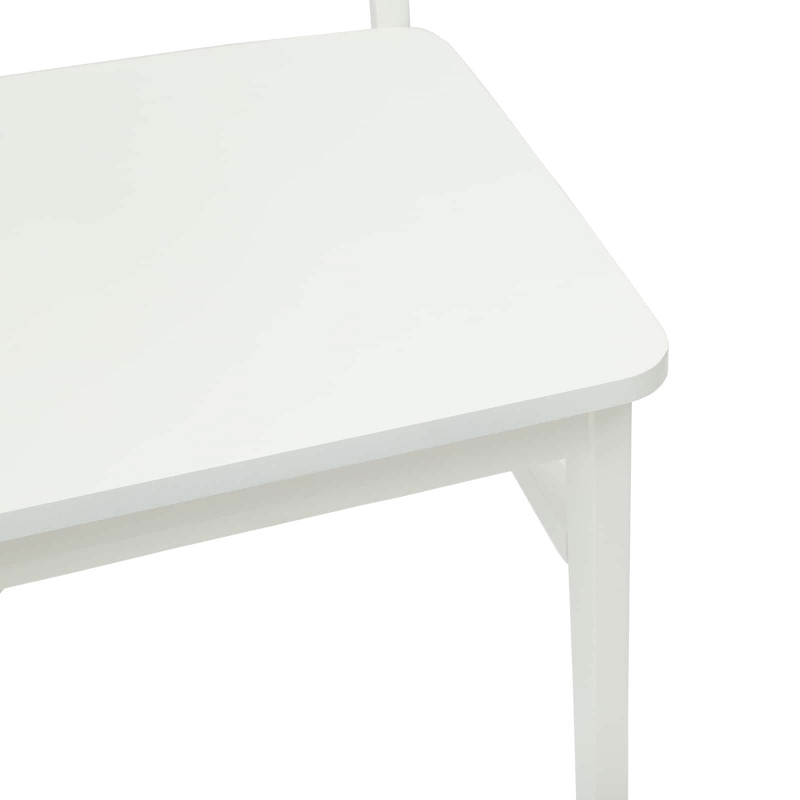 Krzesło jadalniane 2 pcs Biały Drewno Gumowe