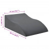 Poduszka na nogi Szary 68 x 41 x 21 cm Pianka PU