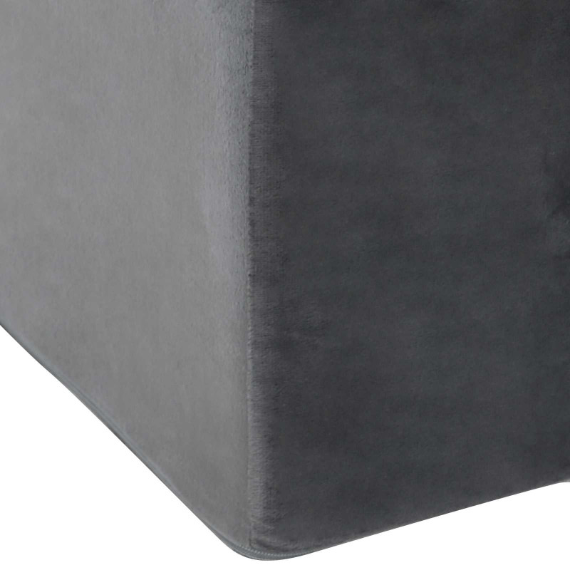 Poduszka na nogi Szary 68 x 40 x 18 cm Pianka PU