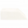 Poduszka na nogi Gładki Biały 63 x 52 x 19,5 cm Pianka PU