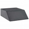 Poduszka na nogi Gładki Szary 63 x 52 x 19 cm Pianka PU