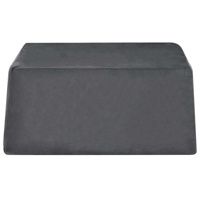 Poduszka na nogi Gładki Szary 63 x 52 x 19 cm Pianka PU