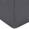 Poduszka na nogi Gładki Szary 63 x 52 x 19 cm Pianka PU