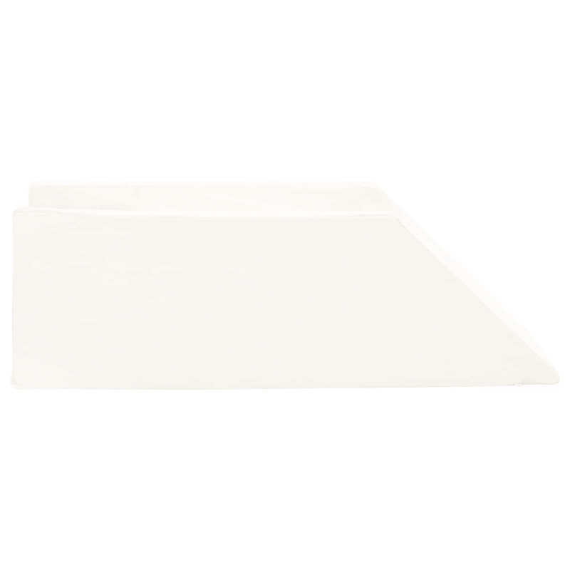 Poduszka na nogi Gładki Biały 68 x 25 x 21,5 cm Pianka PU